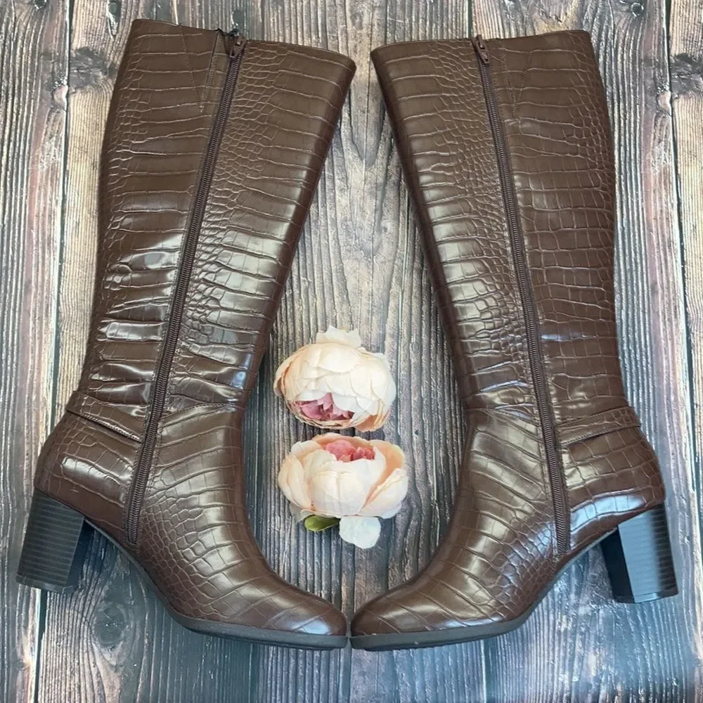 Giani Bernini Dark Brown Adonnys Dress Boots 10M - Picture 2 of 8